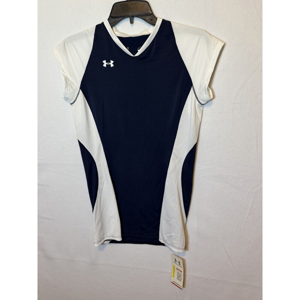 Under Armour HeatGear UA Volleyball Women's S/M V-Neck Fitted Tee
